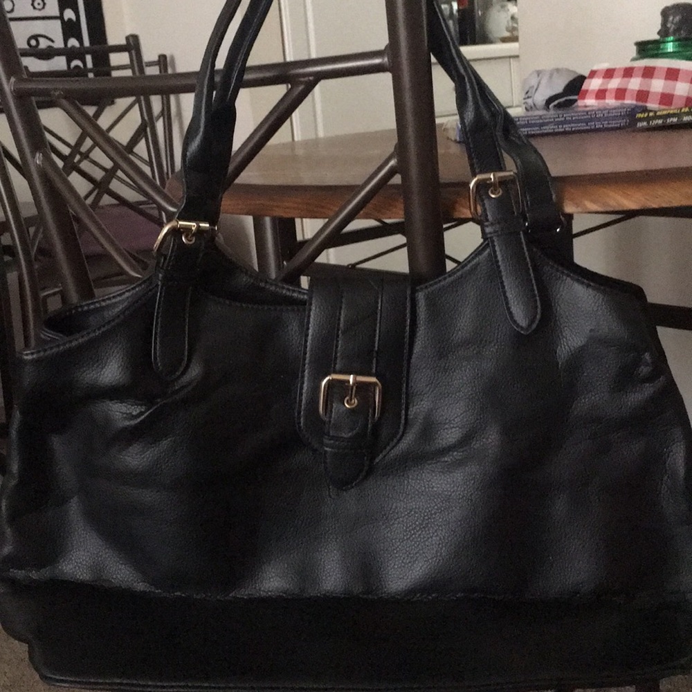 Black Leather Handbag